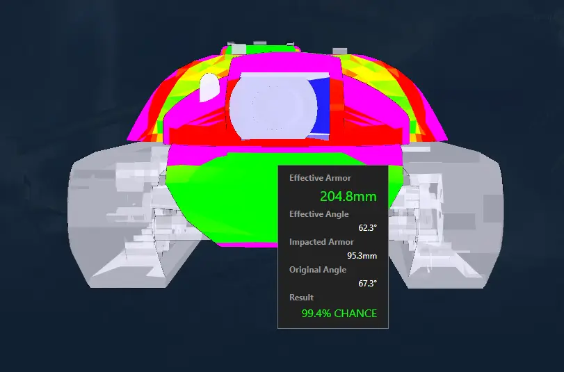 XM57 frontal armor